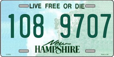 NH license plate 1089707