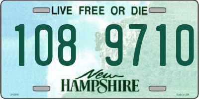 NH license plate 1089710