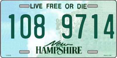 NH license plate 1089714