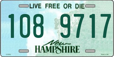 NH license plate 1089717
