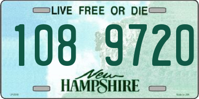 NH license plate 1089720