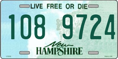 NH license plate 1089724