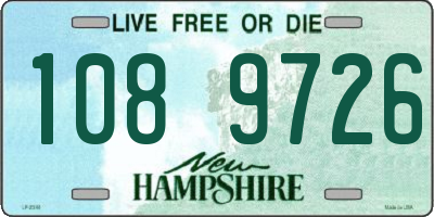 NH license plate 1089726