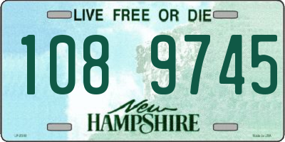 NH license plate 1089745