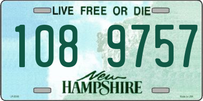 NH license plate 1089757