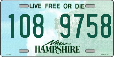 NH license plate 1089758