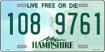 NH license plate 1089761