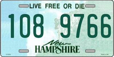 NH license plate 1089766