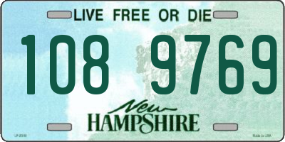 NH license plate 1089769