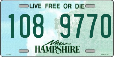 NH license plate 1089770