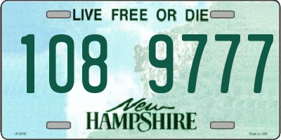 NH license plate 1089777