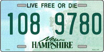 NH license plate 1089780
