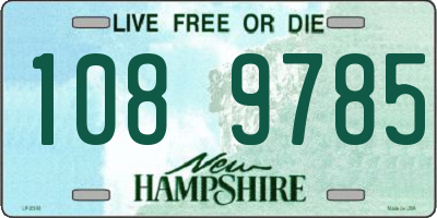 NH license plate 1089785