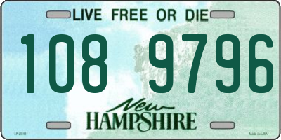 NH license plate 1089796
