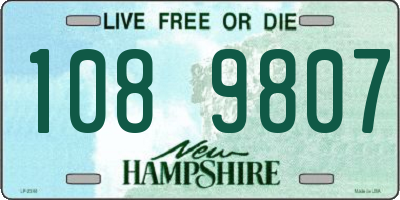 NH license plate 1089807