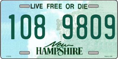 NH license plate 1089809