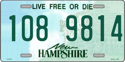 NH license plate 1089814
