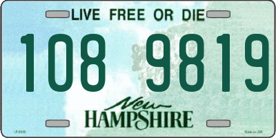 NH license plate 1089819