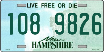 NH license plate 1089826