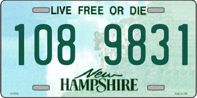 NH license plate 1089831