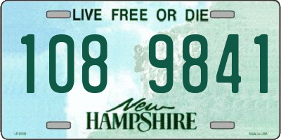 NH license plate 1089841