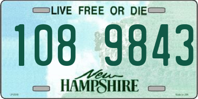 NH license plate 1089843