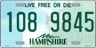 NH license plate 1089845