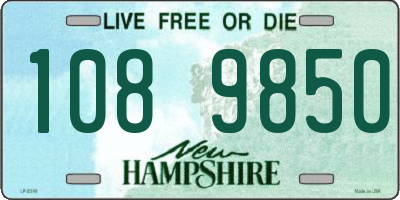 NH license plate 1089850