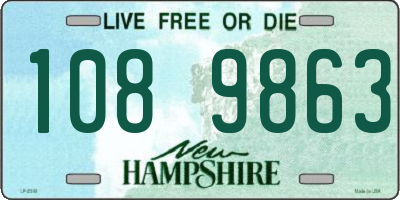 NH license plate 1089863