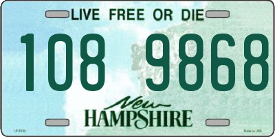 NH license plate 1089868