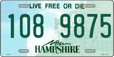 NH license plate 1089875