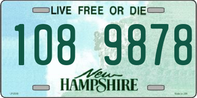 NH license plate 1089878