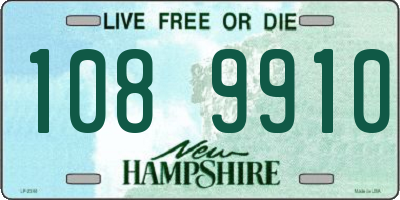 NH license plate 1089910