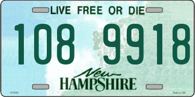 NH license plate 1089918