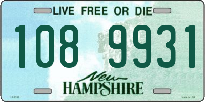 NH license plate 1089931