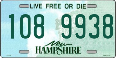 NH license plate 1089938
