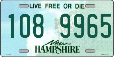 NH license plate 1089965