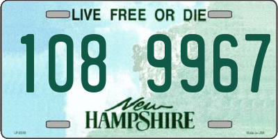 NH license plate 1089967