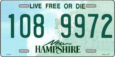 NH license plate 1089972