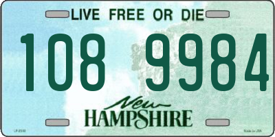NH license plate 1089984