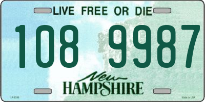 NH license plate 1089987
