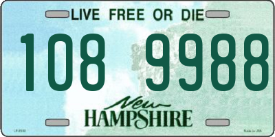NH license plate 1089988
