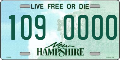 NH license plate 1090000