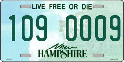 NH license plate 1090009