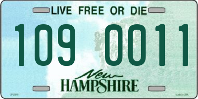 NH license plate 1090011