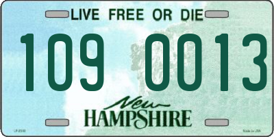 NH license plate 1090013
