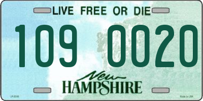 NH license plate 1090020