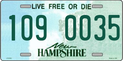 NH license plate 1090035