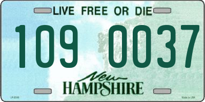 NH license plate 1090037