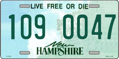 NH license plate 1090047